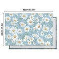 thumbnail image 5 of Floral Daisy Boho Yellow Placemats Set of 6, 12x18 Inch Vintage Linen Table Mats, Washable Retro Cute Daisy Print Wildflower Artistic Dining Decor for Kitchen and Dining, 5 of 5