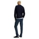 thumbnail image 3 of Jersey Tommy Hilfiger liso con cuello redondo para hombre, azul marino, talla M, 3 of 4