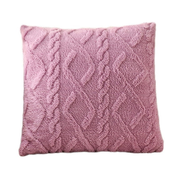 Beautynvta Throw Pillow for Sofa Living Room, Comfortable Geometric Patterned Cushion, Square Throw Pillow for Decorative Cushion Bed Couch Sofa, 18''x18'', Purple