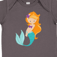 thumbnail image 4 of Inktastic Cute Mermaid, Little Mermaid, Orange Hair, Star Girls Baby Bodysuit, 4 of 5