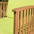 thumbnail image 7 of Sparks Outdoor 8 Piece Acacia Wood Sofa Set with Cushions, Brown Patina, Light Green, 7 of 7