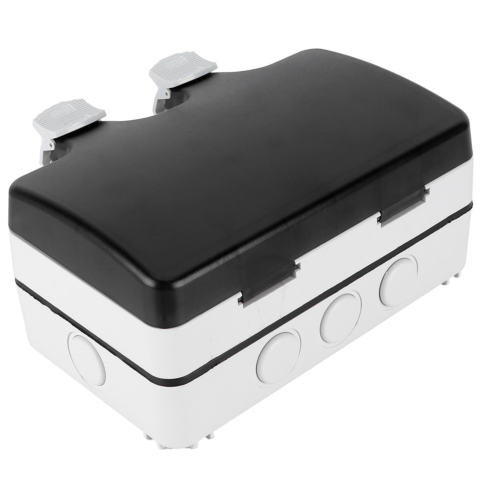 2-Gang Socket Enclosure for Outdoor Use, Durable & Multifunctional, 86 Type Design IP66 Waterproof Junction Box Estrela
