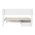 thumbnail image 4 of Wesley Full Wood Platform Bed with Panel Footboard and Storage Drawers in White, 4 of 5