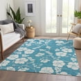 thumbnail image 3 of Dalyn Rugs Premium Machine Washable Mayfield AMF1032 Turquoise 5' x 7'6" Rug, 3 of 7