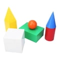 thumbnail image 5 of Kit De Enseñanza Geométrica, Bellamente Accesorios De Enseñanza Modelo Geométrico Conciso, Color Adecuado Para Jóvenes Para La Escuela Se Puede Usar Solo Familia Apropiada ANGGREK Descripción de la referencia, 5 of 5