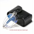 thumbnail image 3 of Gafas antiguas plegables anti luz azul invisibles de doble luz con almohadilla nasal de caja para uso cercano y lejano Gafas antiguas, 3 of 4