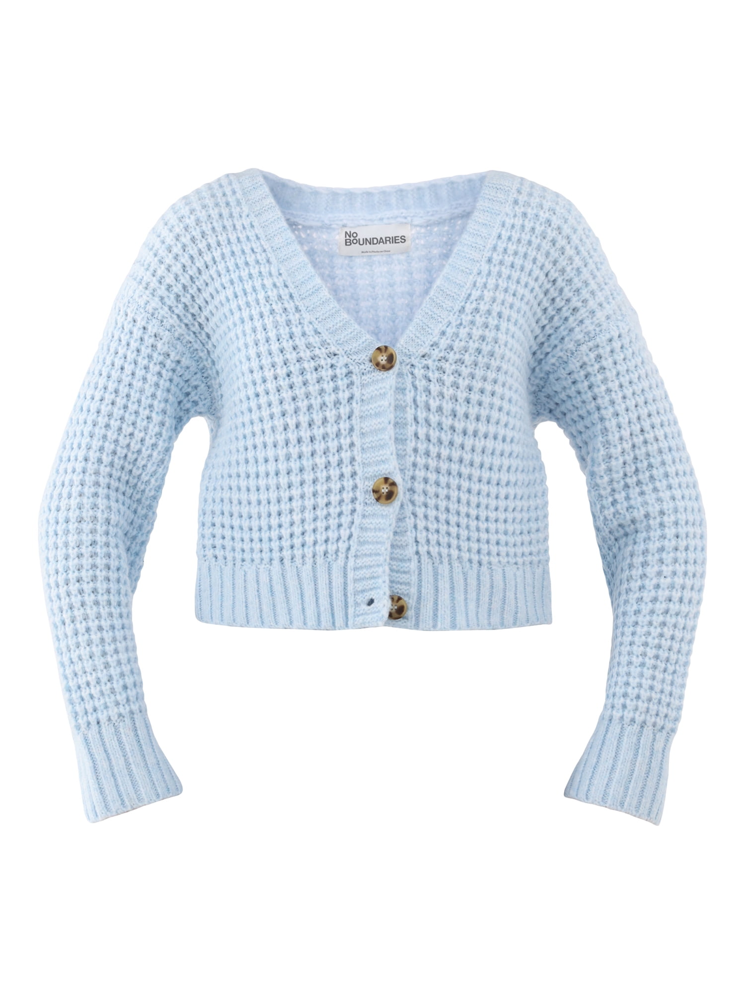 No Boundaries Chunky Knit Cardigan Sweater, Women's No Boundaries Chunky Knit Cardigan Sweater, Women's