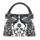 thumbnail image 1 of Fotbe Artistic Black White Peacocks Bolsa Térmica Portátil con Estampado, Bolsa de Entrega de Alimentos Aislada, Bolsa Reutilizable de Gran Capacidad para Comidas y Supermercado, 1 of 6