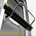 thumbnail image 2 of 2X Percha para Estante de Escalera, Gancho para Almacenamiento de Escalera, Montaje en Pared, Estante Multiusos para Garaje, Resistente, 2 of 5