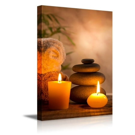 - wall26 - Spa Still Life with Aromatic Candles - Canvas Art Wall Decor - 12