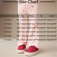 thumbnail image 3 of NAISIBABY Toddler Girls Pants, Elastic Waist Flare Leg Cute Graphic Casual Stretch Leggings Pants Pink 6T, 3 of 5