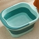 thumbnail image 2 of Yuarrent Cubo de gran capacidad y fácil almacenamiento, cubo plegable para masaje de pies, fácil de limpiar Juegos de accesorios de baño azul claro, 2 of 6