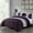 Purple/Lavender/Gray, variant on Chezmoi Collection Briar 7-Piece California King Bed in a Bag Comforter Set with Sheets - Lightweight Comforter Purple Lavender Gray Luxury Pleated Stripe Bedding Set for All Season