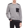 thumbnail image 1 of Calvin Klein Sudadera de medios mixtos para hombre, gris, grande Calvin Klein Camisa de entrenamiento, 1 of 1