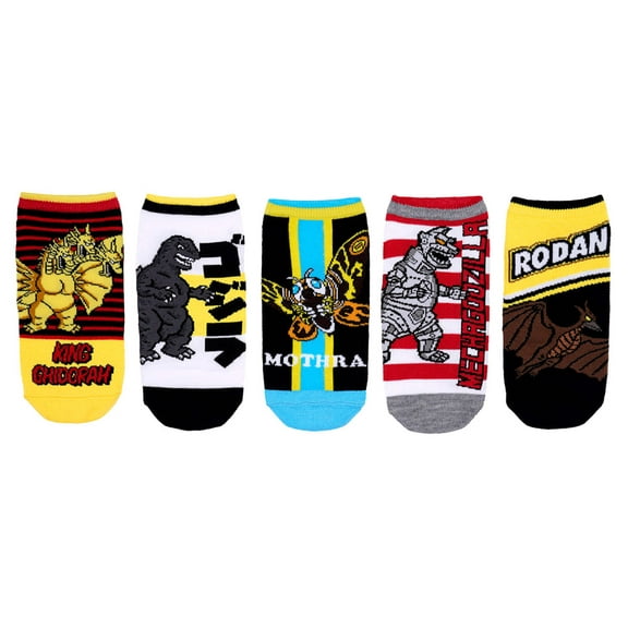 Godzilla 5 Pair Pack Lowcut Socks