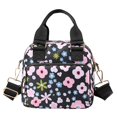 thumbnail image 2 of ibiyuan Teacher Tote Bag Floral Print Nylon Adjustable Strap Crossbody Messenger Shoulder Bag for Women, Casual Travel Daily Handbag Teen Girl Gifts, 2 of 4