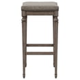 thumbnail image 4 of Hillsdale Vetrina 27" Fabric Traditional Counter Stool in Weathered Gray, 4 of 13