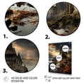 thumbnail image 3 of Designart "Drama Intense Castles Stormy wall decor" Cityscapes Floater Framed Wall Art Print, 3 of 7