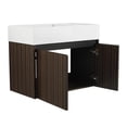 thumbnail image 2 of 30 Inch Bathroom Vanity with Thick Edge Resin Sink, Eco - Friendly, Wall - Mounted for Organizing Small Bathrooms, 2 of 7