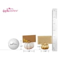 thumbnail image 5 of Kate Aspen White Pumpkin Place Card Holders - Set of 6 Mini Pumpkin Card Holders with Gold Stems and Foil Place Cards - Fall Table Decor for Thanksgiving, Weddings, and Autumn Parties, 5 of 11