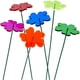 thumbnail image 1 of 24 estacas decorativas para jardín, 6 colores, de 5 cm de ancho y 25 cm de alto, ideales para decorar jardines, plantas, flores, adornos para exteriores, césped, patios y caminos., 1 of 6