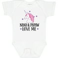 thumbnail image 3 of Inktastic Nana and Papaw Love Me Girls Baby Bodysuit, 3 of 5