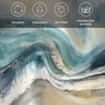 thumbnail image 5 of Coastal Beach Cloth Napkins, Abstract Oil Painting Ocean Wave Washable and Reusable Dinner Napkins Set of 4, Table Napkin for Kitchen Party Birthday Wedding Hotel Housewarming 20"x20", 5 of 8