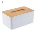 thumbnail image 2 of Travelwant Wood Tissue Box Cover for Disposable Paper Facial Tissues, Wooden Rectangular Tissue Box Holder for Storage on Bathroom Vanity, Countertop, Bedroom Dresser, 2 of 6
