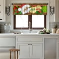 thumbnail image 4 of Dvkptbk 1 Pce Rideau Court Floral Multicolore Rideau de Cuisine Demi-Rideau Bordure Décoration de Petite Fenêtre de Noël Polyester Coton, 4 of 5
