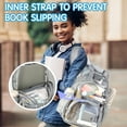 thumbnail image 7 of Deli Clear Backpack Heavy Duty, Waterproof PVC Transparent Backpacks for for Kids Adults, Stadium Approved See Through Large Clear Bookbag with Reinforced Strap for School Work Travel, Grey, 7 of 7
