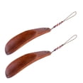 thumbnail image 5 of Worgeous 2 Pcs Wooden Shoehorn Flexible Shoe Horn Small Simple Shoe Lifter (Brown), 5 of 8