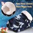 thumbnail image 3 of Men's Winter Thermal Fleece Lining Knit Slipper Socks Christmas Non Slip Socks, 3 of 6
