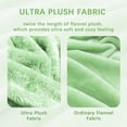 thumbnail image 7 of Whale Flotilla Fleece Twin Size Blanket for Bed 60x80 Inch, Super Plush and Soft 300GSM Blankets for All Season, Fluffy and Lightweight,Light Green, 7 of 7
