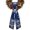 Multicolor, variant on Snowflake Highland Wreath Sash for Front Door 4.5"x56", Candle Pine Tree Merry Christmas Double-Sided Bow Ribbon Decor for Wreaths, Stair Railings, Fireplace Mantel