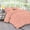 Peach, variant on D.N.G. BEDDINGS 3 Piece Luxury Pinch Pleated Comforter Set Premium 800 Thread Count 100% Egyptian Cotton Super King Size Solid Peach Color
