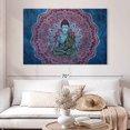 thumbnail image 2 of Elephant Stock Peaceful Buddha Wall Art - Horizontal Canvas Wall Art - Living Room Wall Decor - Religion And Spirituality Canvas - Turquoise And Red Decor - 51" x 34", 2 of 8