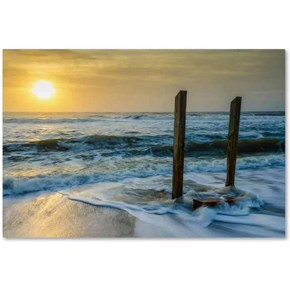 Trademark Fine Art 'Kissed by the Sea' Canvas Art by PIPA Fine Art