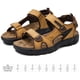 thumbnail image 2 of Sandalias para caminar de cuero genuino Sandalias de playa con soporte para el arco Sandalias deportivas para hombres, 2 of 9