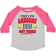 thumbnail image 3 of Inktastic That's My Awesome Sister out There with Softballs Boys or Girls Toddler T-Shirt, 3 of 5