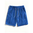 thumbnail image 2 of YUEVORA Casual Shorts for Men, Drawstring Elastic Waist Shorts, Knee Length Relaxed Fit Athletic Shorts with Side Pockets, 2 of 6