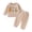 #1 Beige, variant on HCNTES Baby Girl Clothes Winter Toddler Girl Boy Long Sleeve Top Long Pants Set Toddler Sweatsuits Embroidered Letter Graphic Crewneck Sweatshirt Joggers Pants Outfits Set