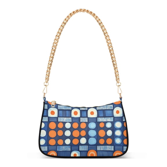 FORMRS Womens Shoulder Bag with Chain Strap Clutch Purse Cute Tote Handbag, Modern Color Circle