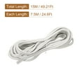 thumbnail image 2 of Uxcell 15M/49.21Ft Silicone Window Screen Spline Sealing Strip, 6.5mm OD White, 2 of 6