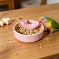thumbnail image 5 of Yhmxh Ceramic Bird Feeding Bowl, Cute Bird Food Dish, Splatter Proof Parrot Cockatiel Feeder Dish, Heavy Base Ceramic Bird Feed Bowl for Small Medium Parrots Pet Bird Cage Daily Feeding Supplies, 5 of 6