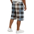 thumbnail image 6 of Men's Cotton Blend Sweat Shorts 2026 Summer Drawstring Elastic Waist Knee Length Casual Athletic Shorts with Pockets Lounge Workout Bermudas Dark Blue S, 6 of 6