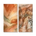thumbnail image 2 of Designart "Cocoa Dreams Abstract in Terra Cotta II" Abstract Painting Wall Art Set Of 2 - Modern Brown Gallery Set For Office Decor, 2 of 6