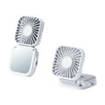 thumbnail image 2 of Fanshiluo Portable Fans With Their Own Vanity Mirrors USB Rechargeable Fan 3-speed Airflow Neck Hanging Suitable For Travel Home Office And Bedroom, 2 of 9