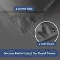 thumbnail image 7 of CGK Linens Premium Down Alternative Comforter - Full Size All-Season Fluffy & Cozy Duvet Insert, Dark Gray, 7 of 7
