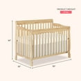 thumbnail image 2 of Dream On Me Ashton 5-in-1 Convertible Crib, Natural, Greenguard Gold and JPMA Certified, 2 of 12