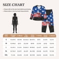thumbnail image 4 of Fotbe Shark With USA Flag Pattern Long Sleeve Pajama Set for Women,Sleepwear Set,2-piece Loungewear Set,Soft PJs Comfy Nightwear with Pockets -Medium, 4 of 7